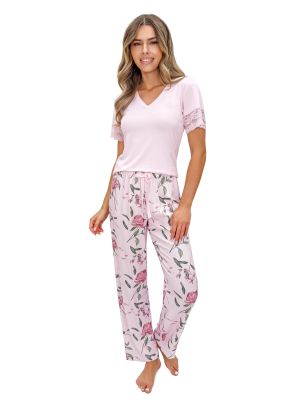 Elegant women`s viscose pajamas - Gabriela Long