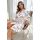 Elegant light floral bathrobe - Elizabeth short