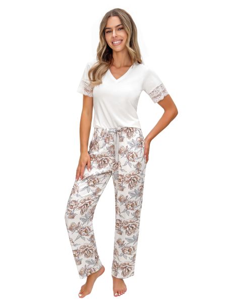 Elegant women`s pajamas with long pants - Elizabeth Long - 3