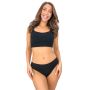 Black cotton lace Brazilian briefs - 270 - 3