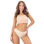 Beige cotton lace Brazilian briefs - 270 - 4