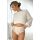 Beige high-waisted cotton panties with lace - 272