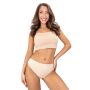 Beige cotton women's briefs with lace - 264 - 4