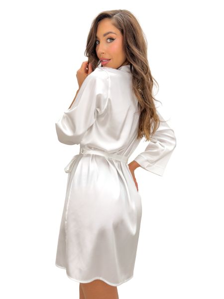 Satin ecru nightgown - Ariela - 4