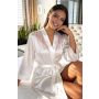 Satin ecru nightgown - Ariela - 2