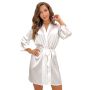 Satin ecru nightgown - Ariela - 4