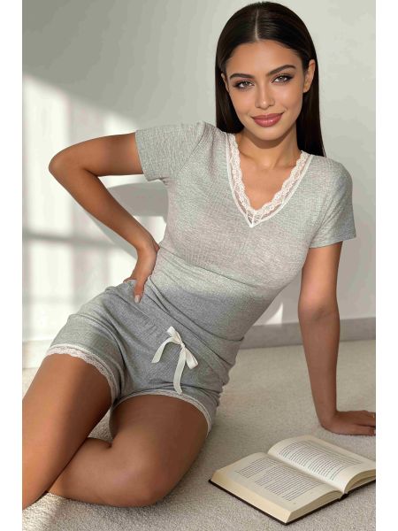 Women`s lace pajamas - Megi short - 2