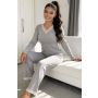 Elegant long-sleeved pajamas - Megi Long - 2