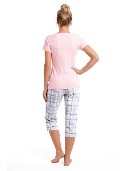 Pink cotton pajamas - Dani 3/4 - 3