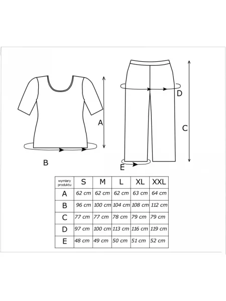 Elegant viscose pajamas - Olivia 3/4 - 5