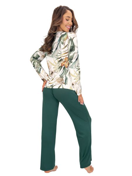 Elegant long-sleeved pajamas - Olivia Long - 3