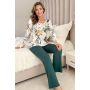 Elegant long-sleeved pajamas - Olivia Long - 2