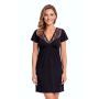 Black Nightgown with Lace - Damaris Black - 3