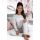 Women1s Gray Long-Sleeve Pajamas - Home Long Gray