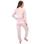 Pink Women`s Cotton Pajamas - Home Long Pink - 4