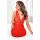 Red Nightdress with Lace - Chantalle Red