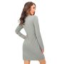 Green long-sleeved nightdress - Ramona II olive - 4