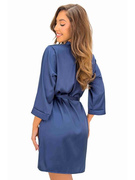 Mela dark blue dressing-gown - 3