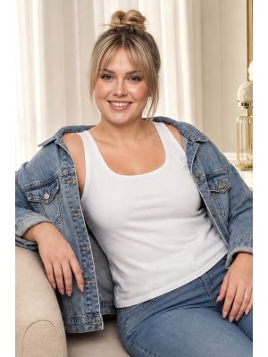 102 White Plus-Size T-Shirt