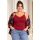 106 Burgundy Plus-Size T-Shirt