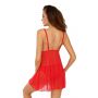 Emy red - nightdress + panties - 3