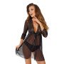 Emy black - nightgown + panties - 2