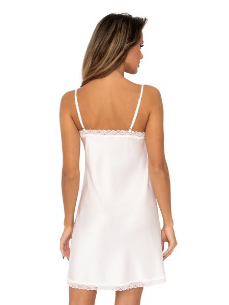 Tiffani ecru - satin nightdress - 2