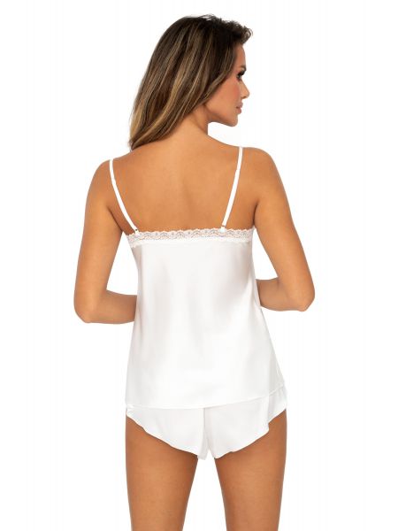 Tiffani 1/2 ecru - satin pajamas - 2