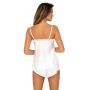 Tiffani 1/2 ecru - satin pajamas - 3