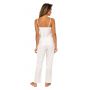Tiffani ecru - long satin pajamas - 3