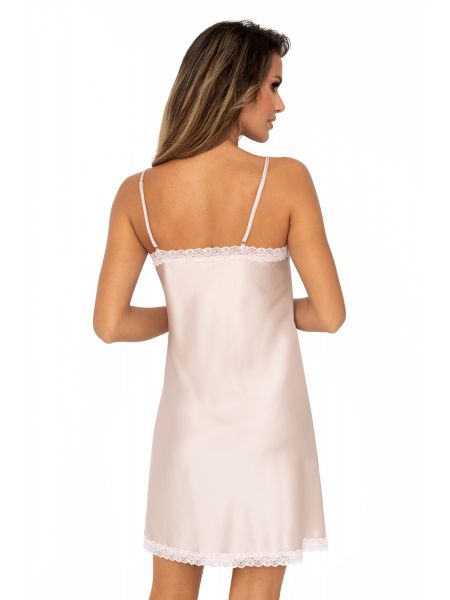 Tiffani beige - satin nightdress - 2