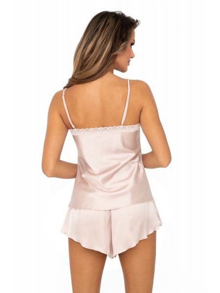 Tiffani 1/2 beige - satin pajamas - 2