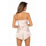 Tiffani 1/2 beige - satin pajamas - 3