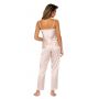 Tiffani beige - long satin pajamas - 3
