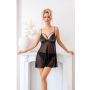 Sisi black - babydoll + string - 4