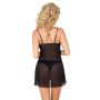 Sisi black - babydoll + string - 3
