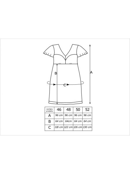 Ivana ecru plus size - nightdress - 3