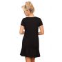 Cotton nightdress with frill - Pantera black - 3