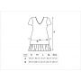 Cotton nightdress with frill - Pantera black - 4