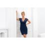Elegant nightdress with lace - Ismena dark blue - 4
