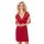 Elegant nightdress with lace - Ismena burgundy