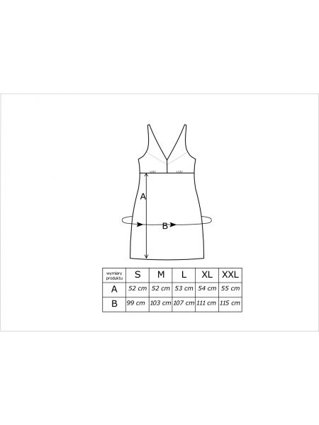 Nightdress with wide straps - Melania II green - 3