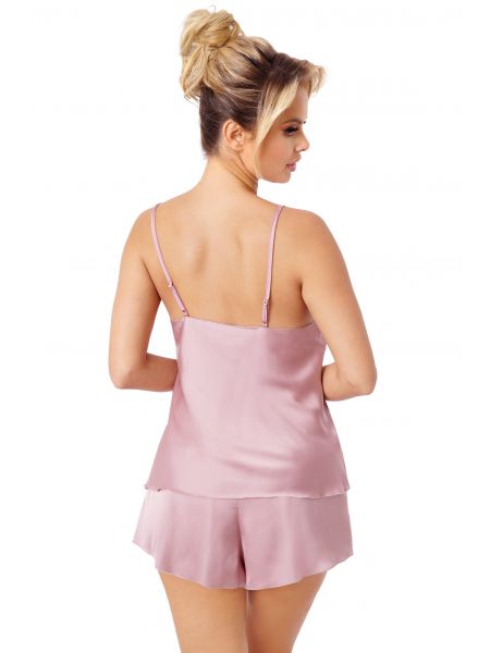 Classic satin pajamas - Ella 1/2 powder pink - 2