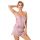 Classic satin pajamas - Ella 1/2 powder pink