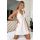 Satin nightdress with lace - Mari ecru