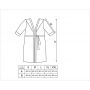 Satin dressing gown with lace - Mari burgundy - 6
