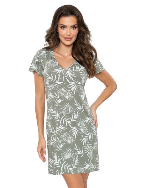 Women's nightdress - Paloma olive green - 2