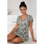 Women's nightdress - Paloma olive green - 2