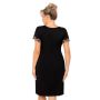 Black plus size nightdress with lace - Hana - 3