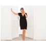 Black plus size nightdress with lace - Hana - 4